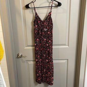Topshop floral dress with cutout details